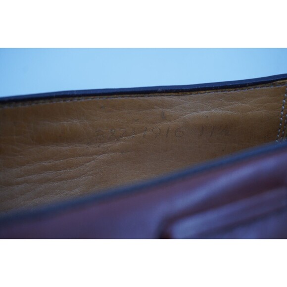 Beckett Simonon Bernard Tassel Loafers Brown Leather Handmade US Sz 11.5 - Picture 8 of 9